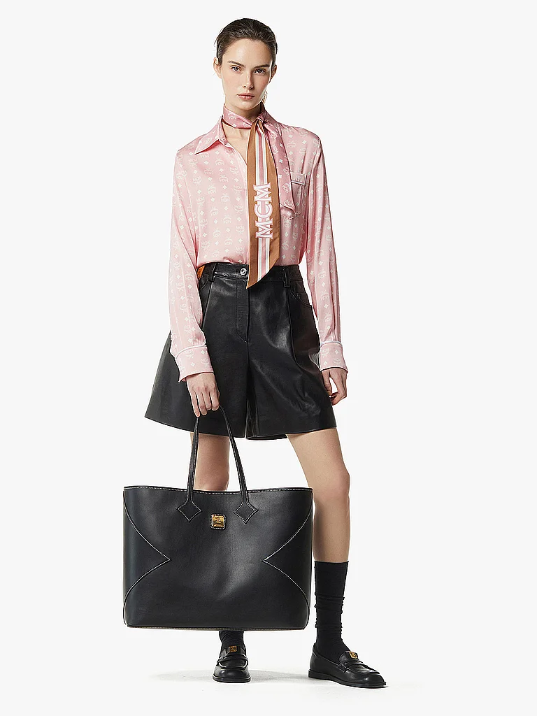 MCM Sac en cuir - Shopper DIA Xlarge noir