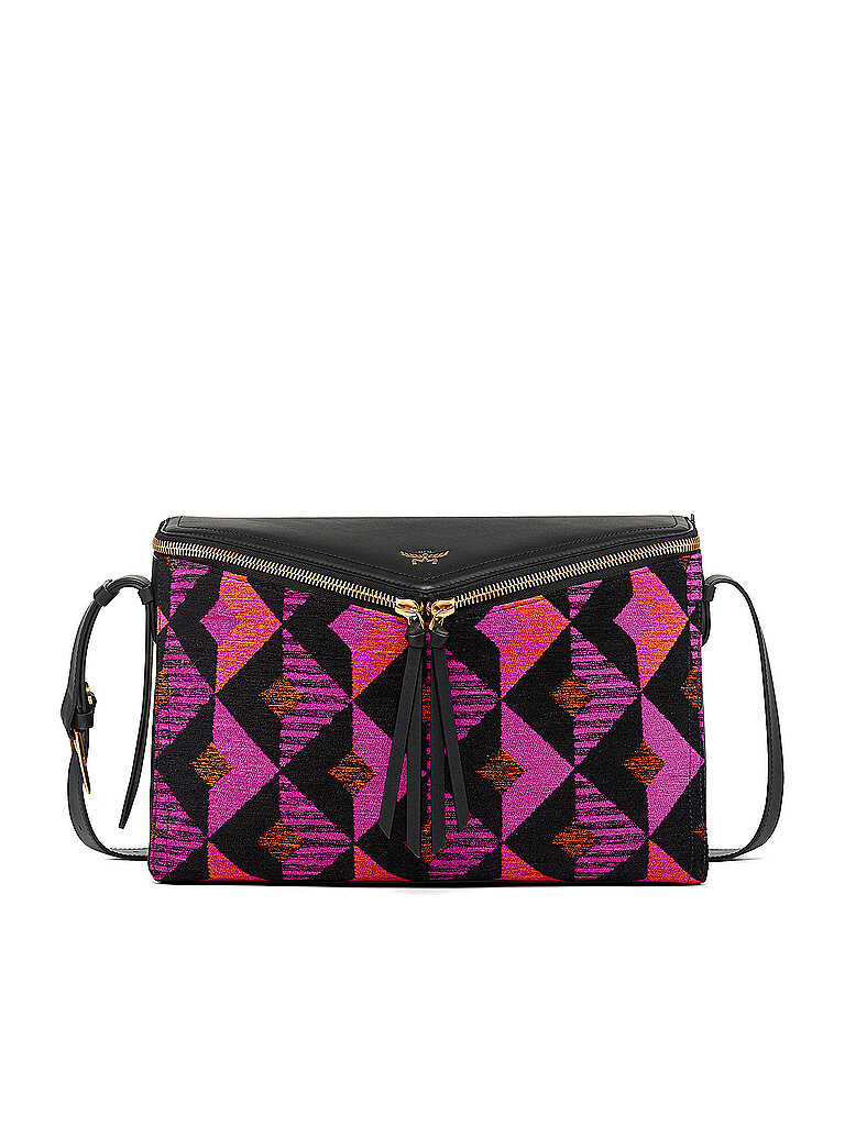 MCM Ledertasche - Schultertasche DIAMOND Medium bunt