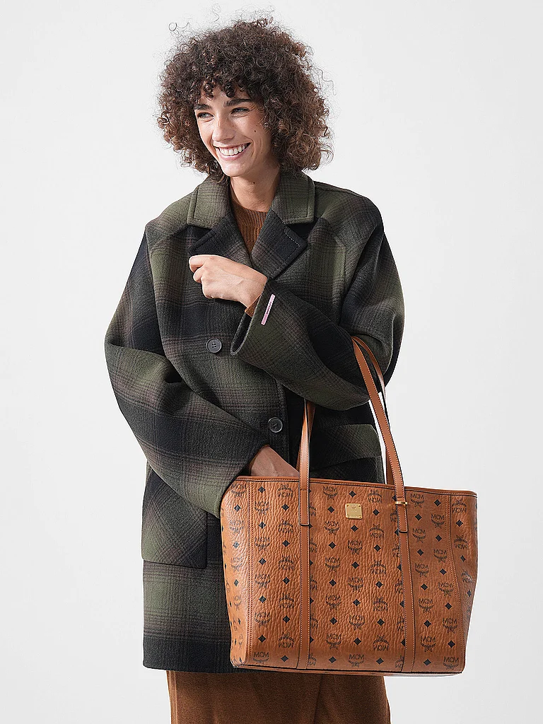 MCM Borsa - Shopper TONI Medium marrone chiaro
