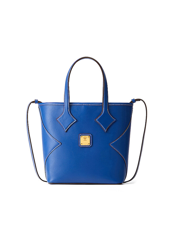 MCM Ledertasche - Shopper DIA Mini blau