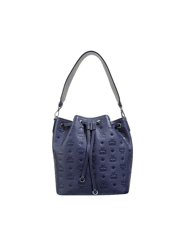 MCM | Ledertasche - Beuteltasche "Essential" | blau