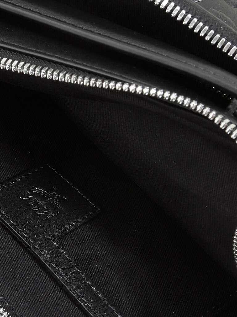 MCM | Ledertasche - Mini Bag Klassik Monogramm | schwarz