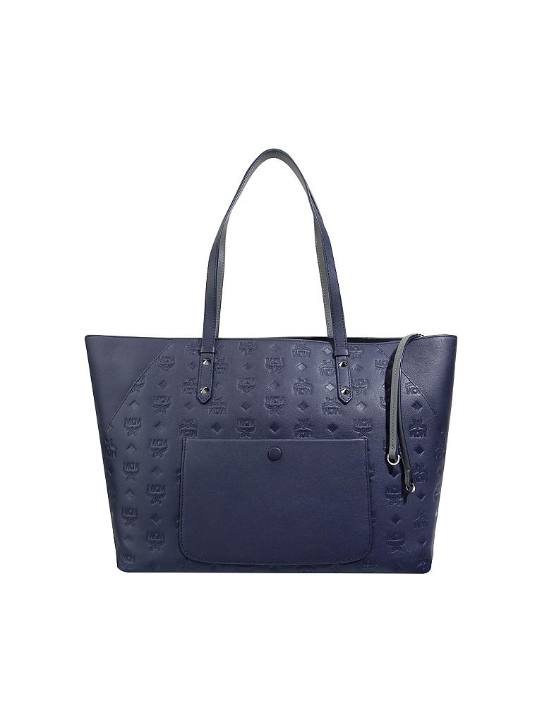 MCM | Ledertasche - Shopper "Klara" | blau