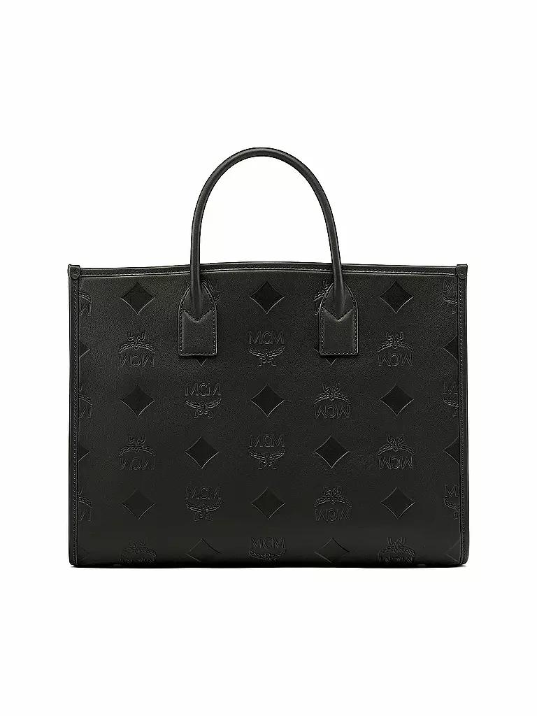 MCM | Ledertasche - Tote Bag MÜNCHEN Large  | schwarz