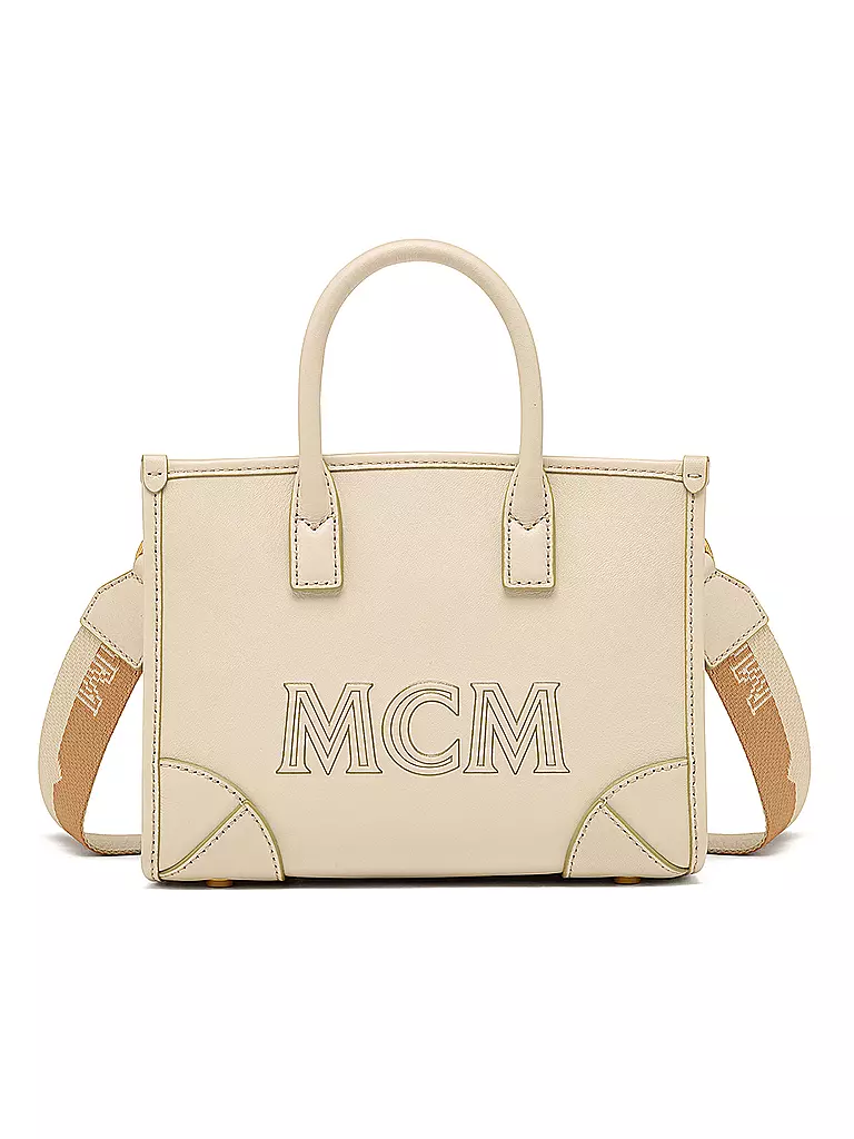 MCM | Ledertasche - Tote Bag MÜNCHEN MINI | creme