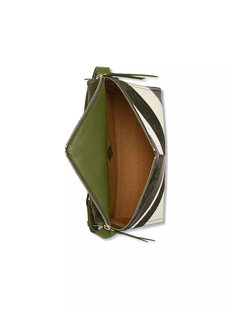 MCM | Ledertasche - Umhängetasche DIAMOND Medium | olive