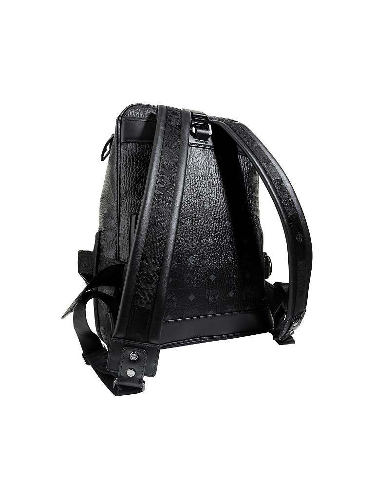 MCM | Rucksack / Gürteltasche 2 in 1 "Jemison Visetos" | schwarz