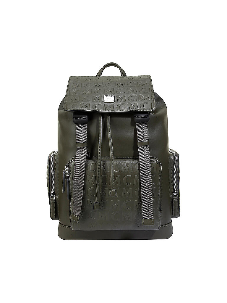 MCM | Rucksack Brandenburg Monogram | grün