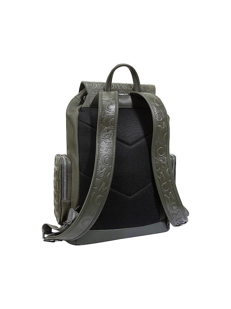 MCM | Rucksack Brandenburg Monogram | grün