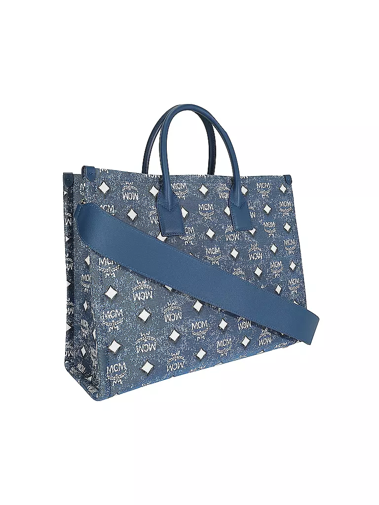 MCM | Tasche - Tote Bag MÜNCHEN Large  | blau