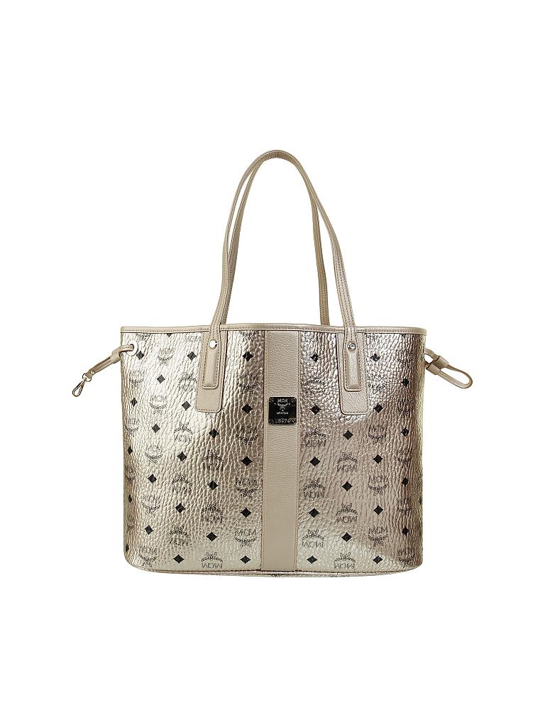 MCM | Tasche - Wende-Shopper "Project Visetos" M | gold