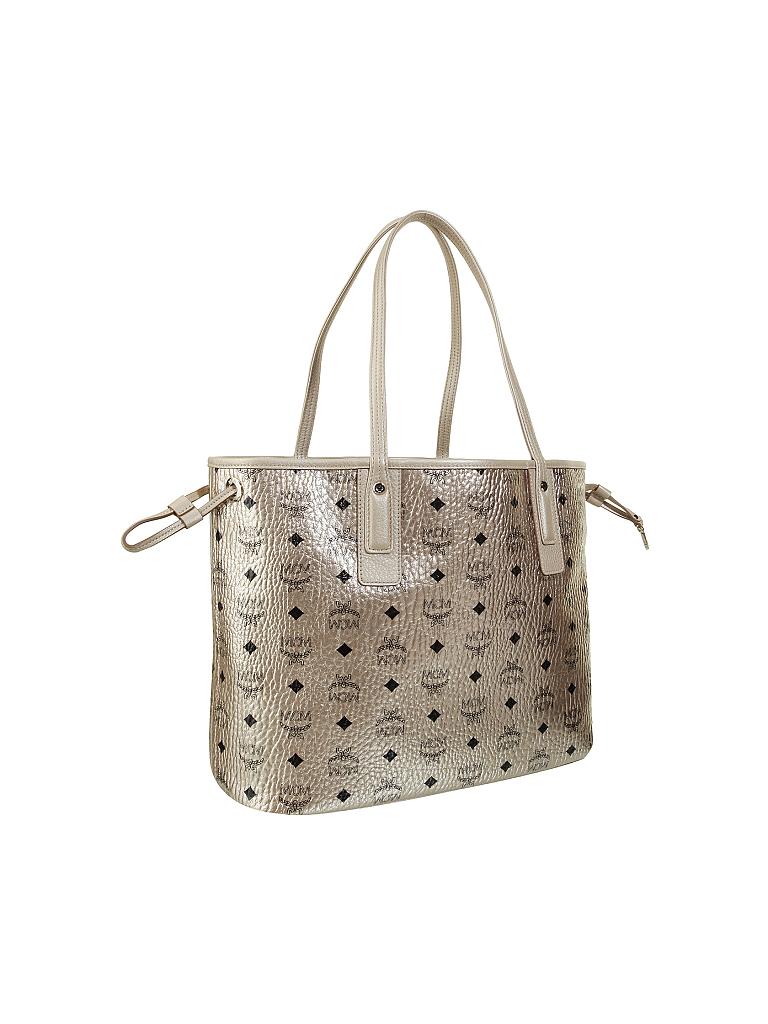 MCM | Tasche - Wende-Shopper "Project Visetos" M | gold