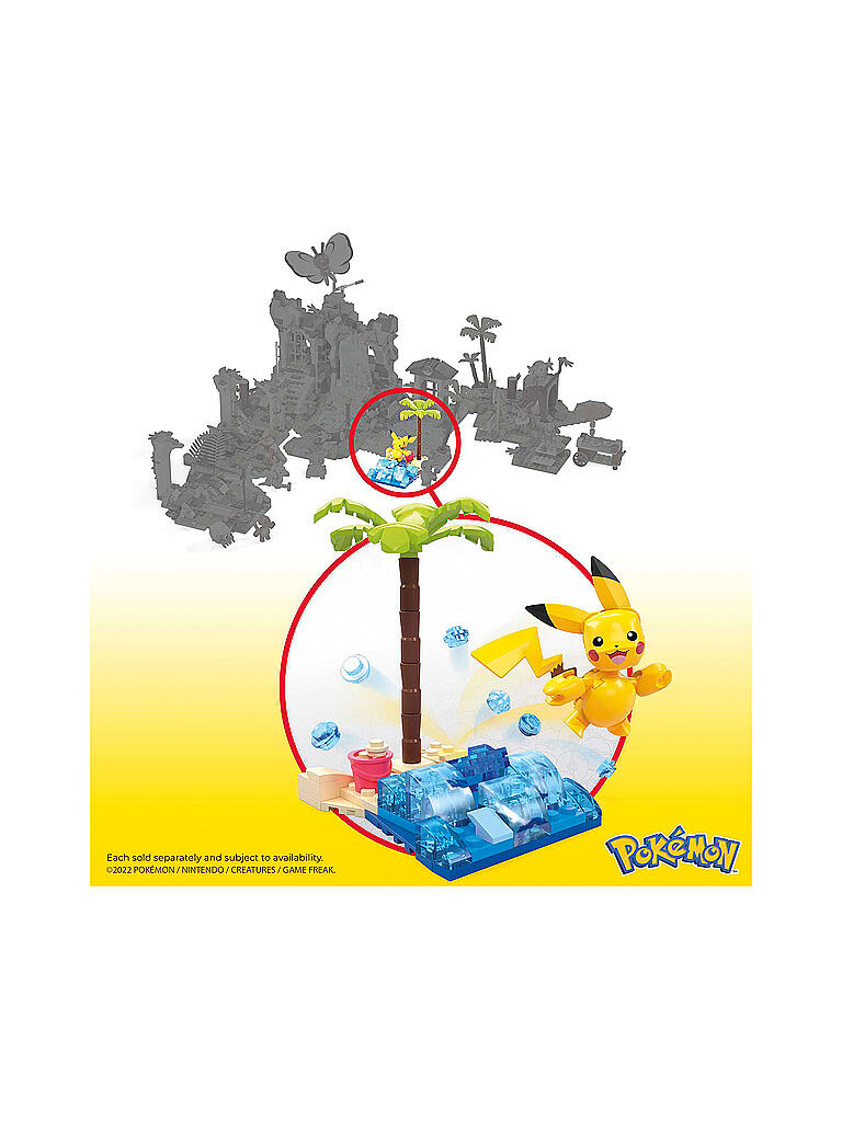 MEGA CONSTRUX | Mega Construx Pokemon - Pikachus Strandtag | keine Farbe