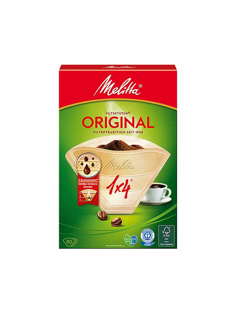 MELITTA | Filtertüten 1x4 80Stk. | beige