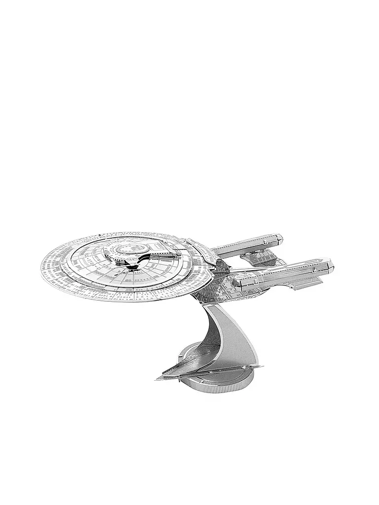 METAL EARTH | 3D Modellbausatz aus Metall "Star Trek" Starship Enterprise NCC-1701-D  | keine Farbe