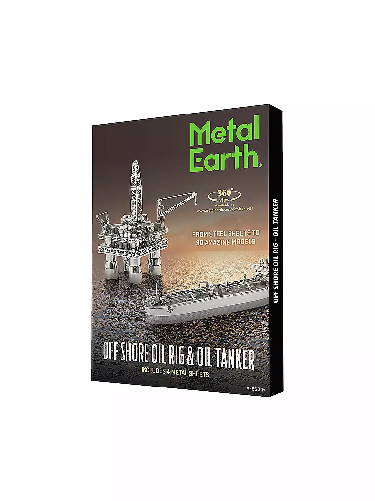 METAL EARTH | 3D Modellbausatz aus Metall "Star Wars" Ölbohrinsel und Tanker | keine Farbe