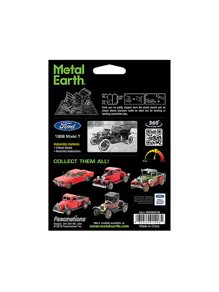 METAL EARTH | Ford - 1908 Model T - Dark Green MMS051G | keine Farbe