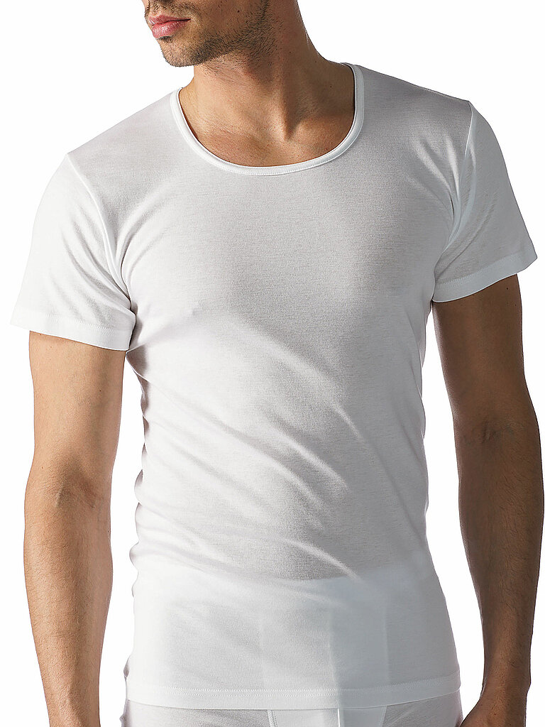 T-Shirt CASUAL COTTON weiss weiss S herren