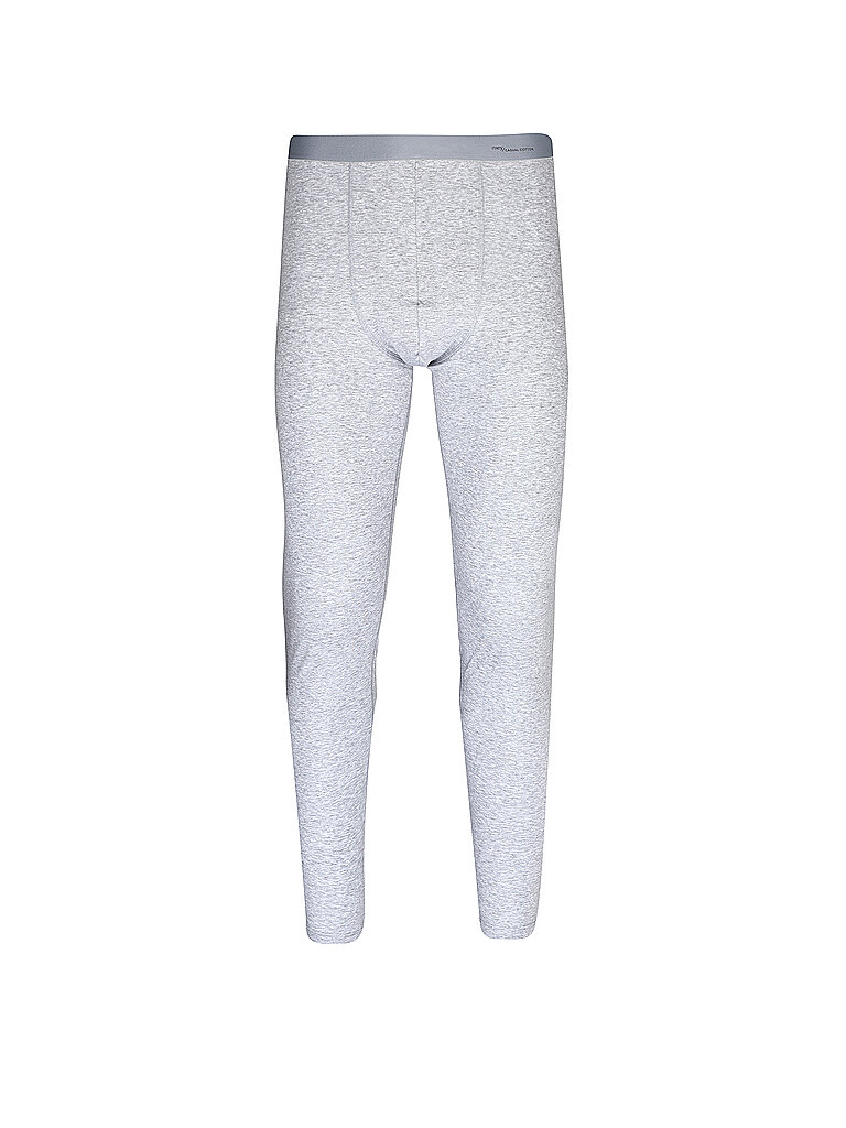 Lange Unterhose light grey melange hellgrau M herren