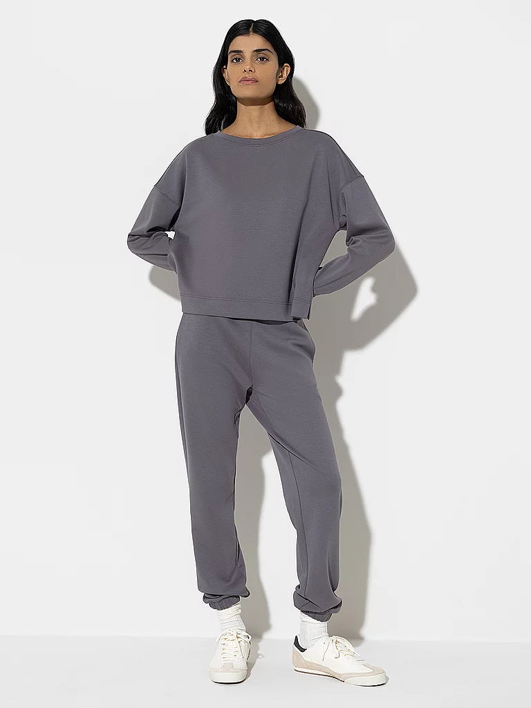 MEY Loungewear Sweathsirt SMOOTH serious grey gris | S