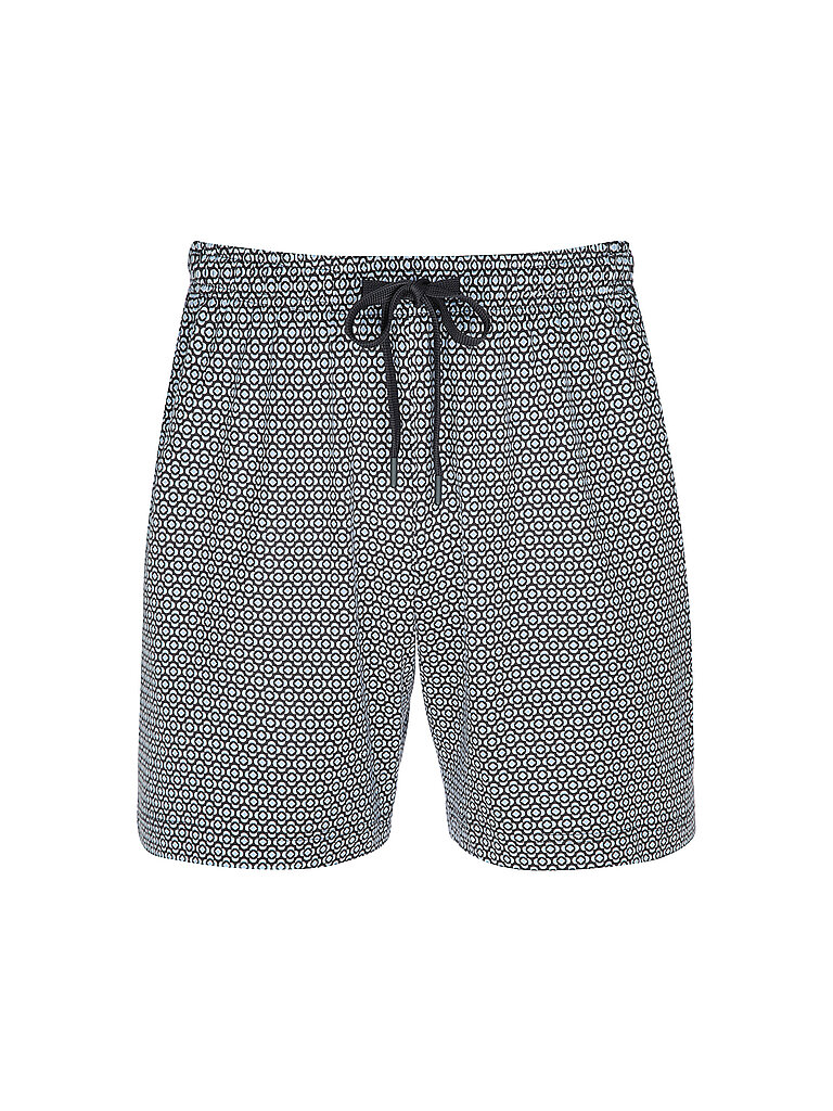 Pyjamashorts ROUND GEO thunder grey blau S herren