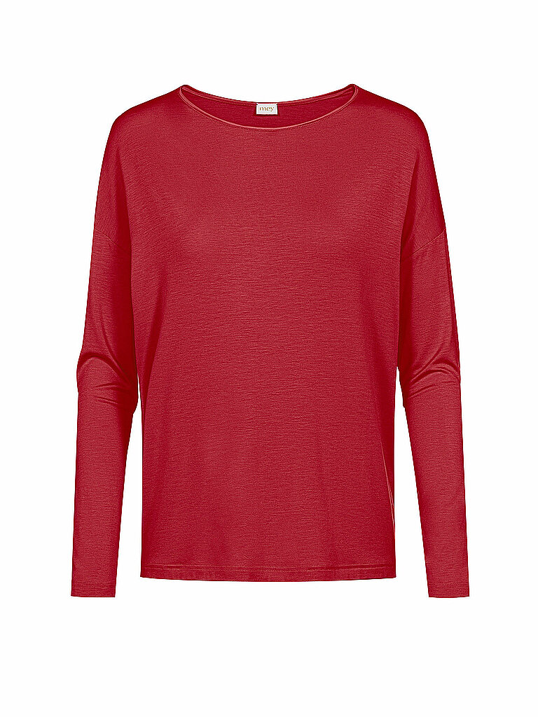 MEY Pyjamashirt PURE CHIC gala red rot | XL