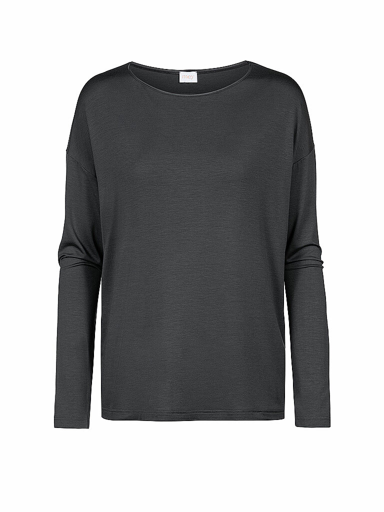 MEY Pyjamashirt PURE CHIC thunder grey grau | XS