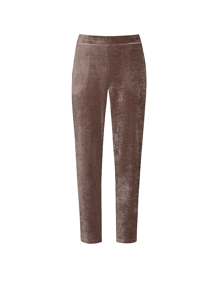MEY Loungewear Hose VELVET DREAM milk n coffee hellbraun | L
