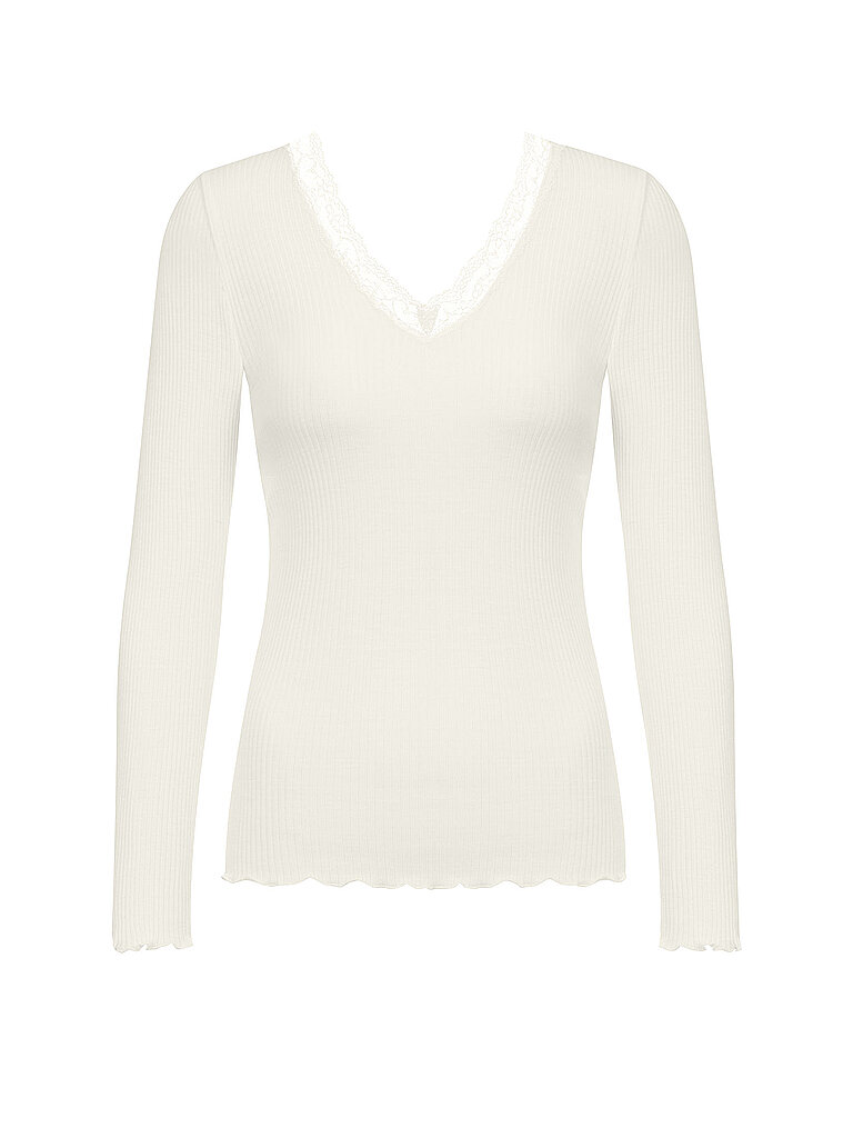 MEY Langarmshirt WOOL EXPRESSIVE oatmilk rosa | L