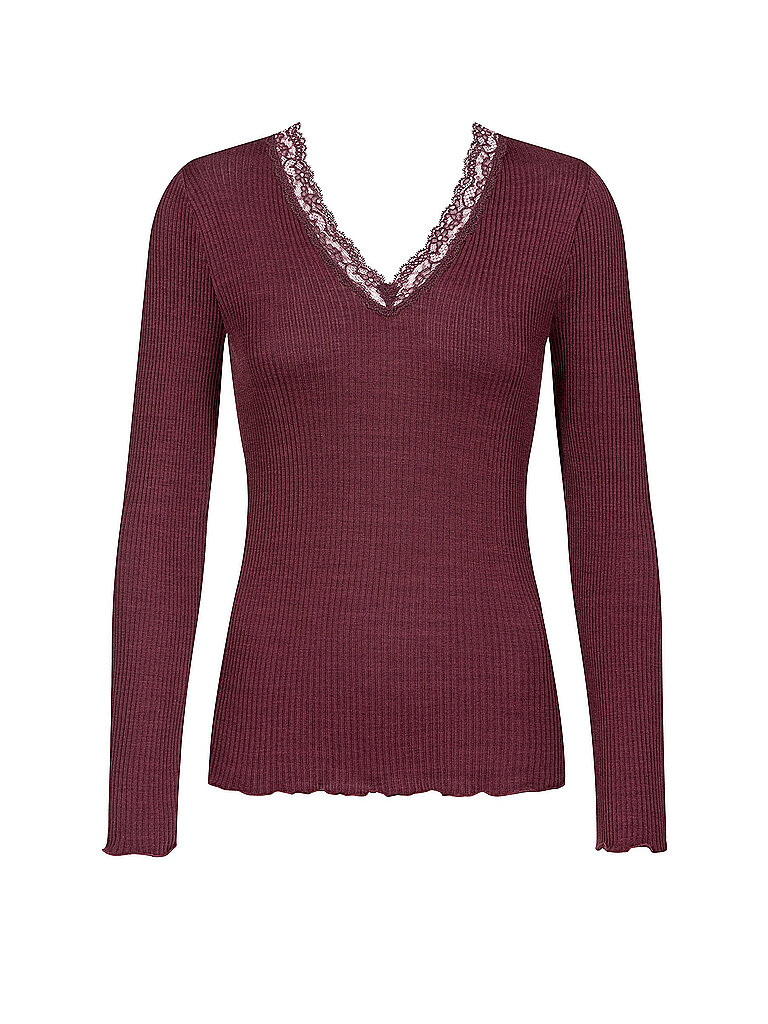 MEY Langarmshirt WOOL EXPRESSIVE boysenberry beere | XS