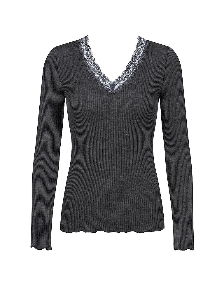 Langarmshirt WOOL EXPRESSIVE thunder grey grau L damen