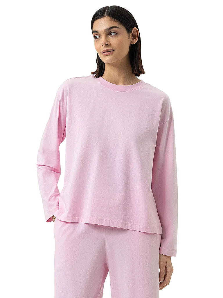 MEY Pyjamashirt SOLID LOVE rose tendre rose | L