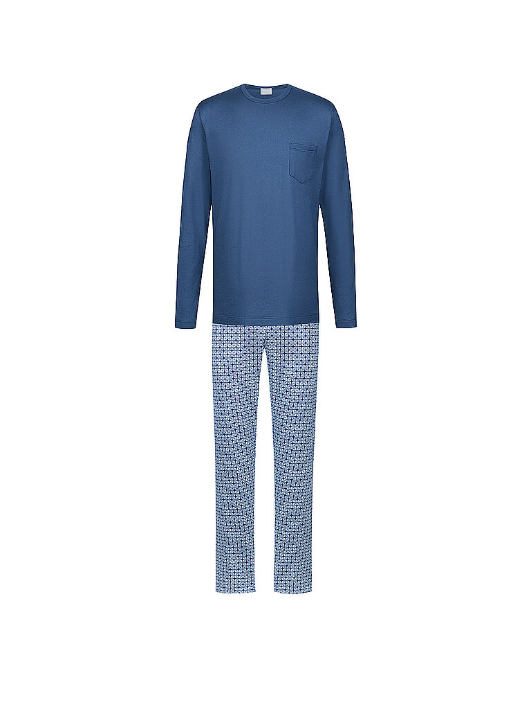 Pyjama hague blue blau M herren