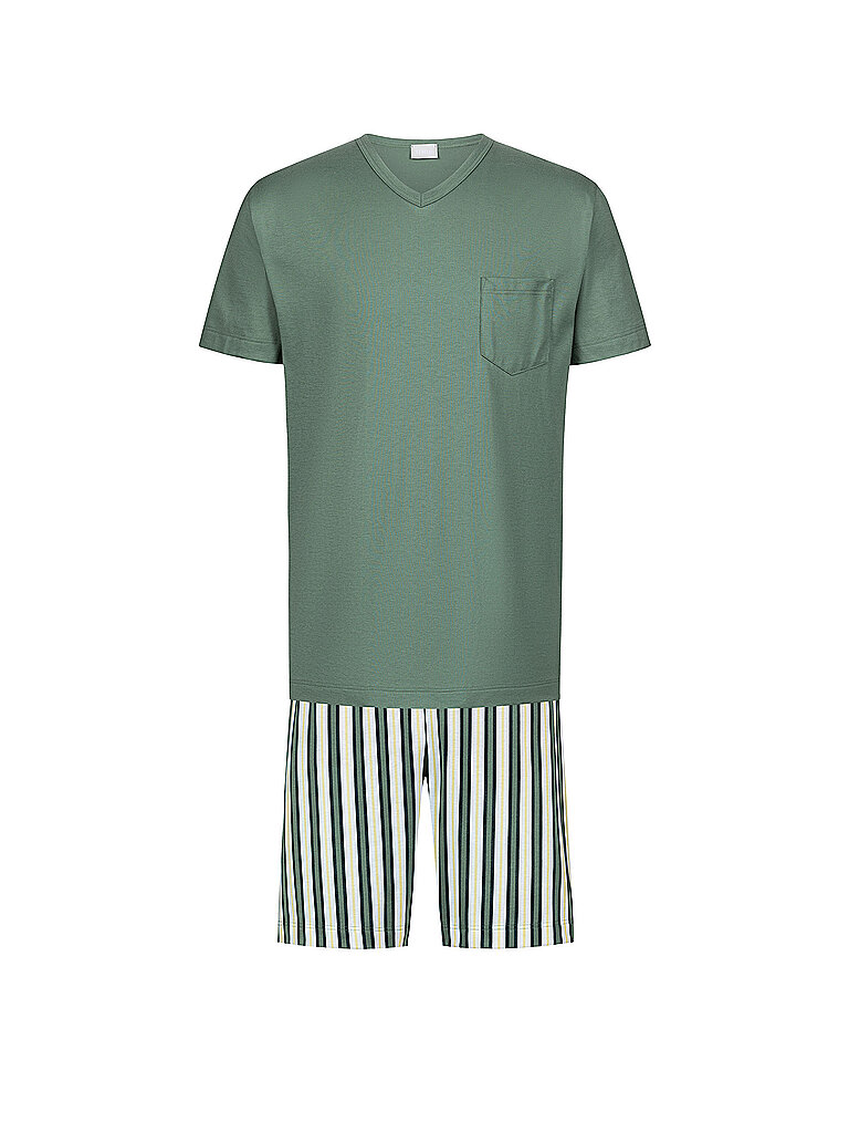 MEY Pyjama palm hue dunkelgrün | XXL