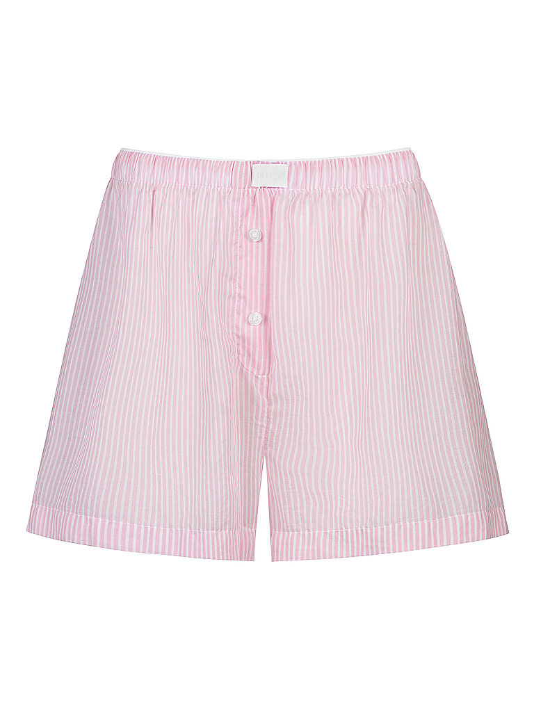 Pyjamashorts COTTON STRIPES soft pink rosa S damen