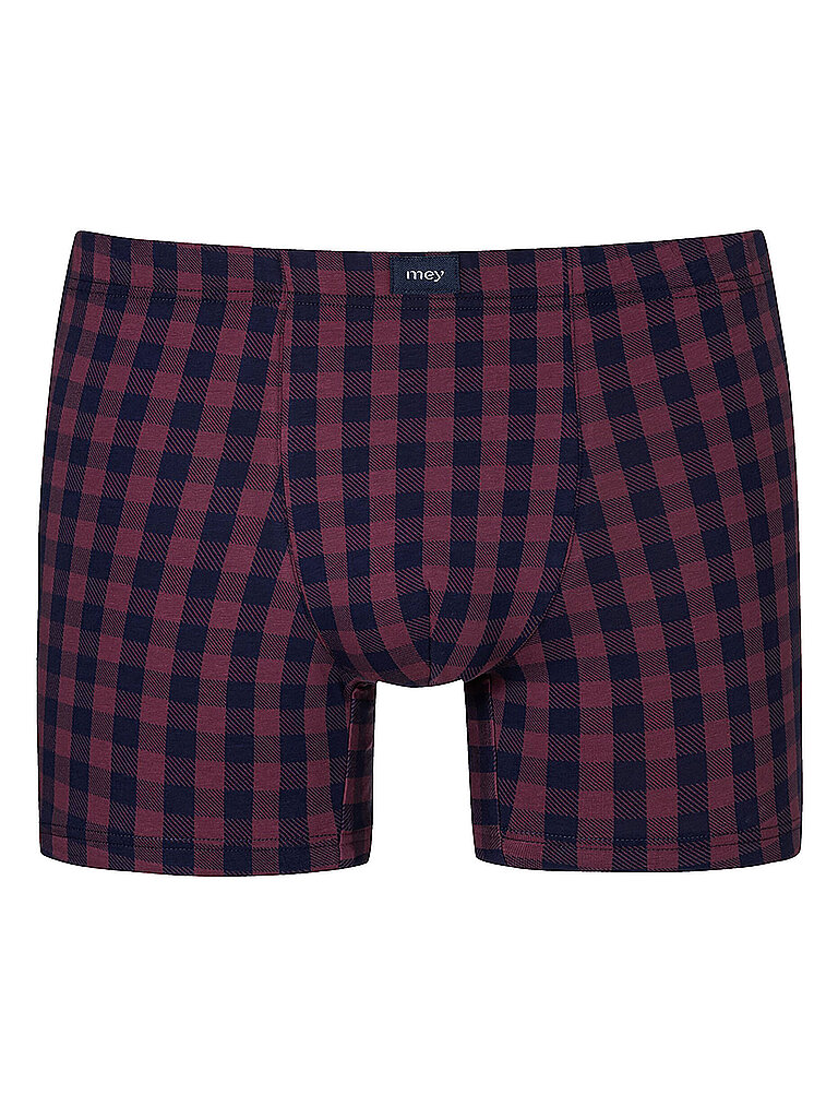MEY Pants LUMBER GRID yacht blue dunkelrot | L