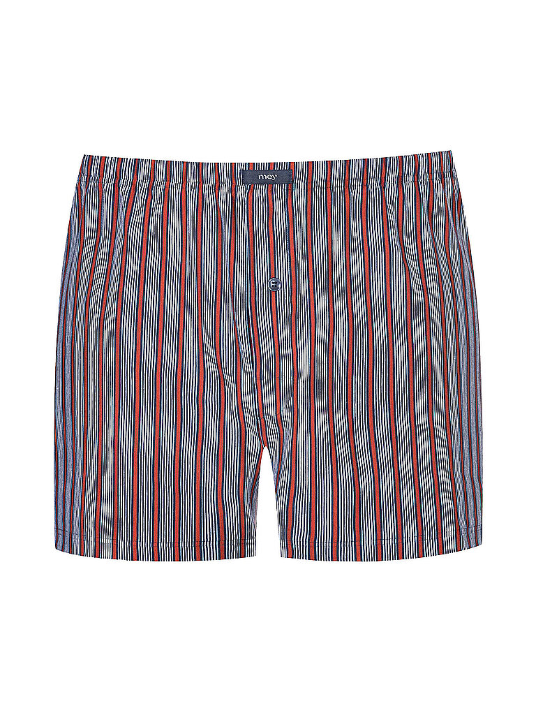 MEY Boxershorts VARIED STRIPES red pepper dunkelblau | M