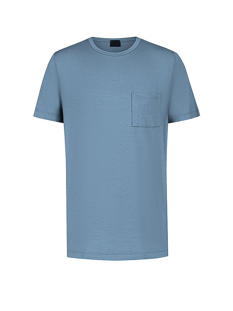 MEY Pyjamashirt JEFFERSON MODAL atlantic storm blau | XXL