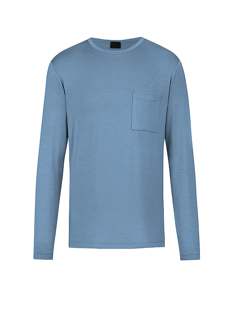 MEY Pyjamashirt JEFFERSON MODAL atlantic storm blau | XL