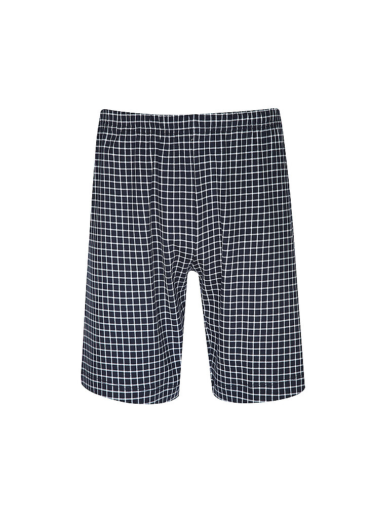 MEY Pyjamashorts yacht blue dunkelblau | M