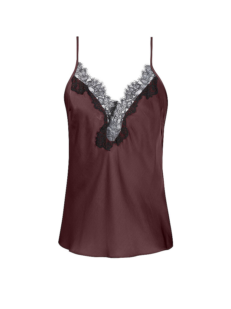 MEY Top - Camisole POETRY LUXURY urban green braun | XS