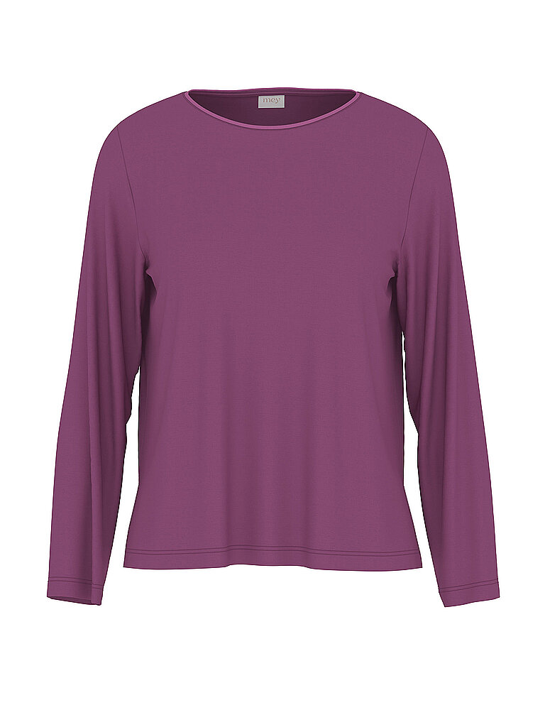 MEY Pyjama Langarmshirt PURE CHIC crushed berry beere | XS