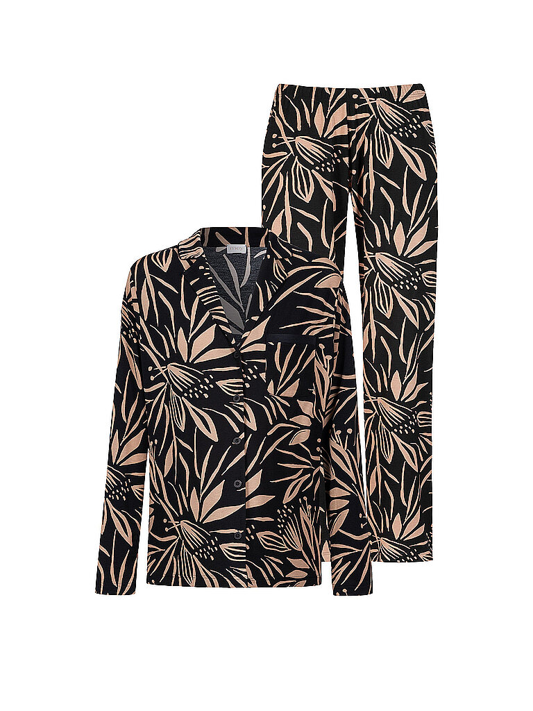 MEY Pyjama VIVID BLOOM schwarz schwarz | XS