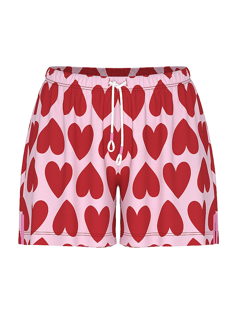 MEY Pyjamashorts rot | S