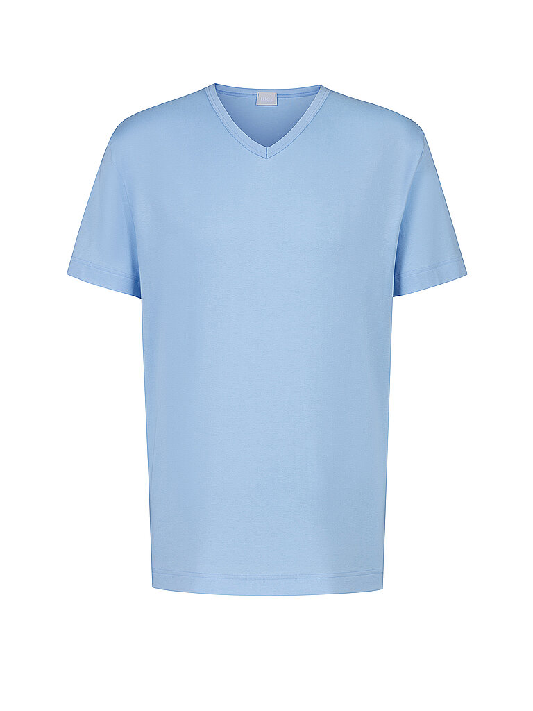 MEY Pyjamashirt far blue hellblau | S