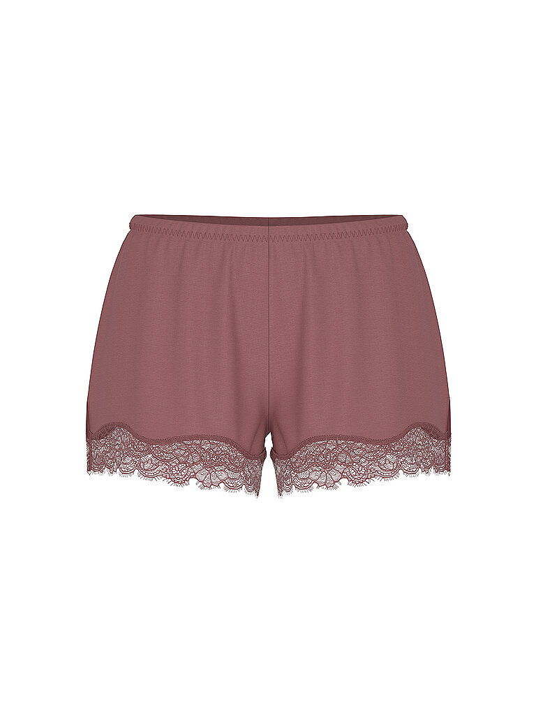 MEY Pyjamashorts PURE SHINE java hellbraun | XS