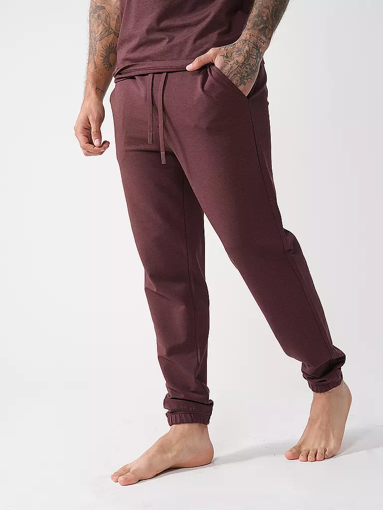 MEY | Loungewear Jogginghosen FELPA STRETCH mokka beans | braun