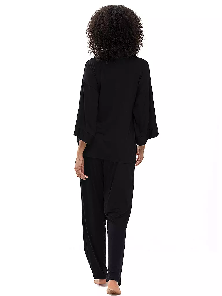 MEY | Loungewear Strickjacke Alena | schwarz