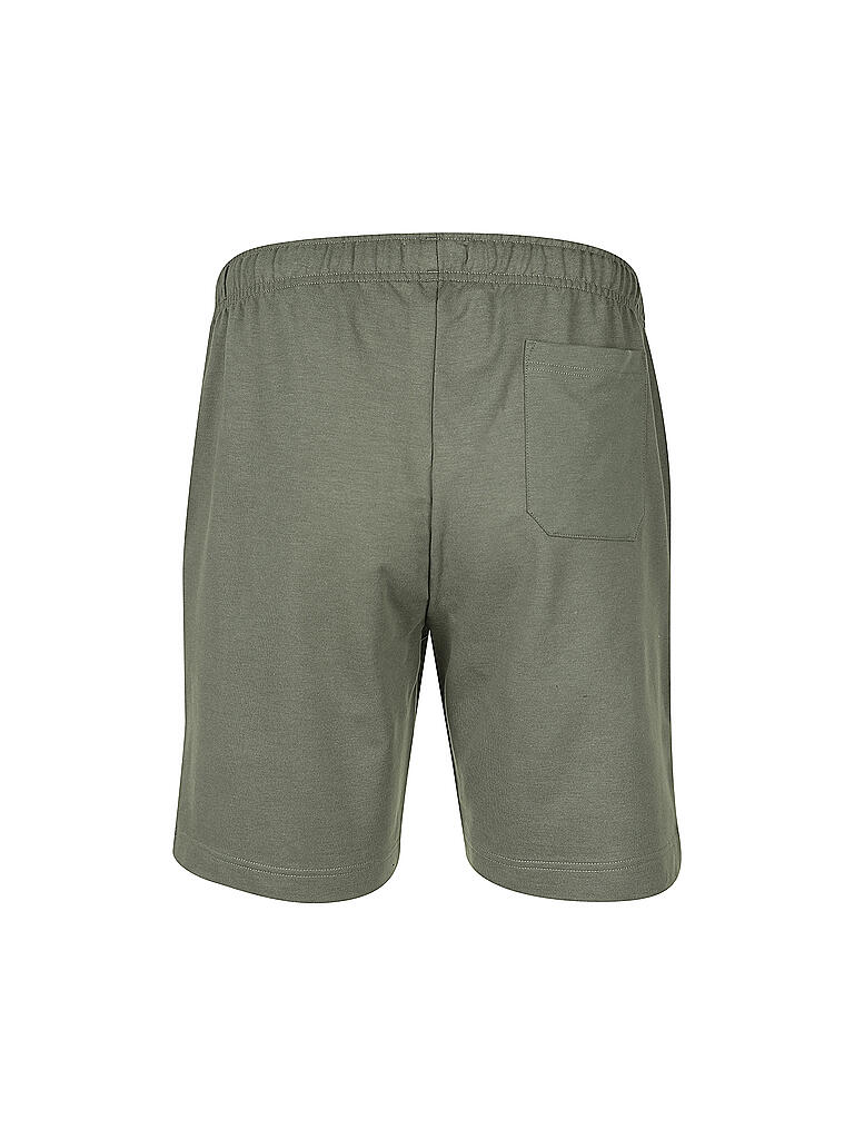 MEY | Loungewear Sweathose Short Dark Forest Green | grau