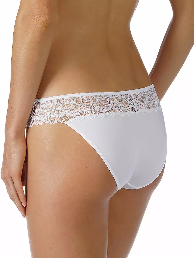 MEY | Mini-Slip AMOROUS weiss | koralle